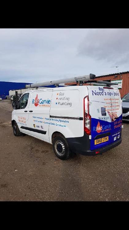 Our main van with its new signage, We think it looks fantastic!